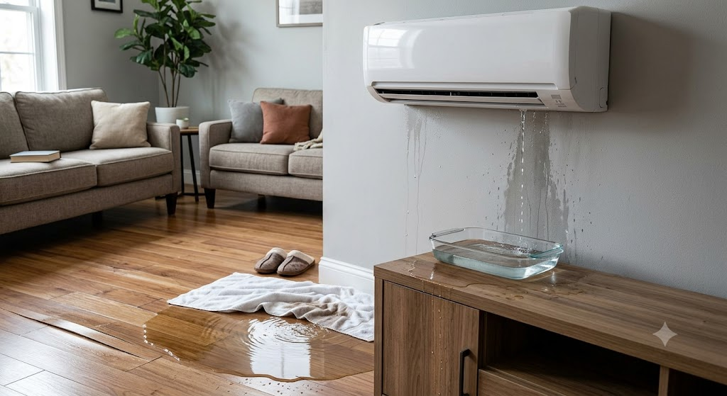 Why is my air conditioner leaking water inside the house