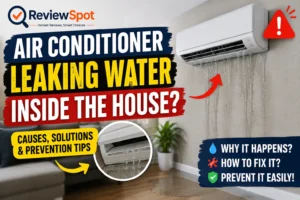 Why is my air conditioner leaking water inside the house