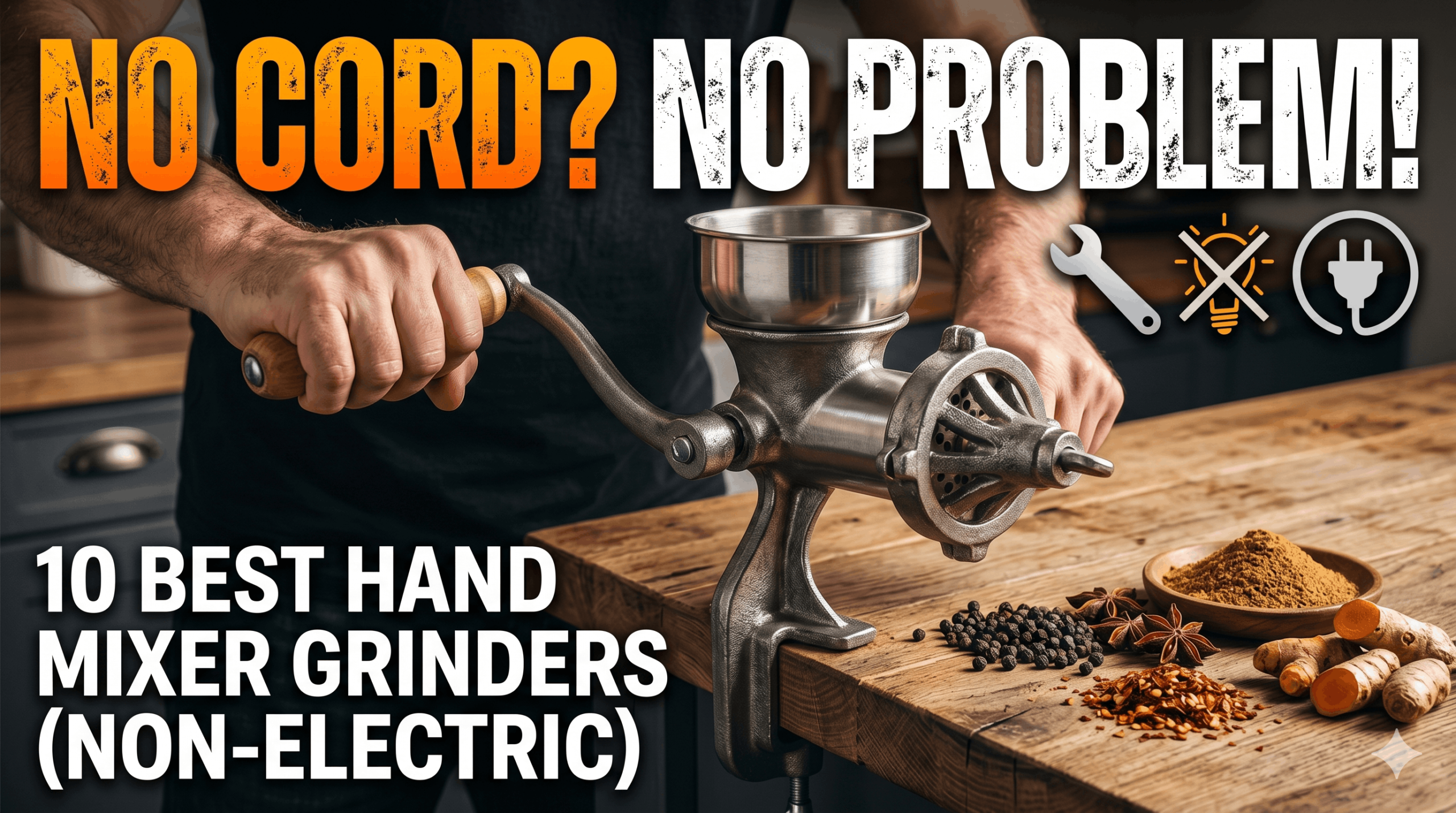 Hand Mixer Grinder Without Electricity