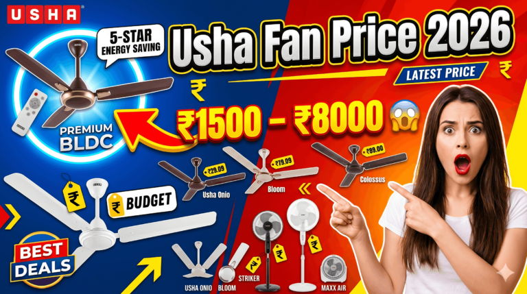 Usha Company Fan Price