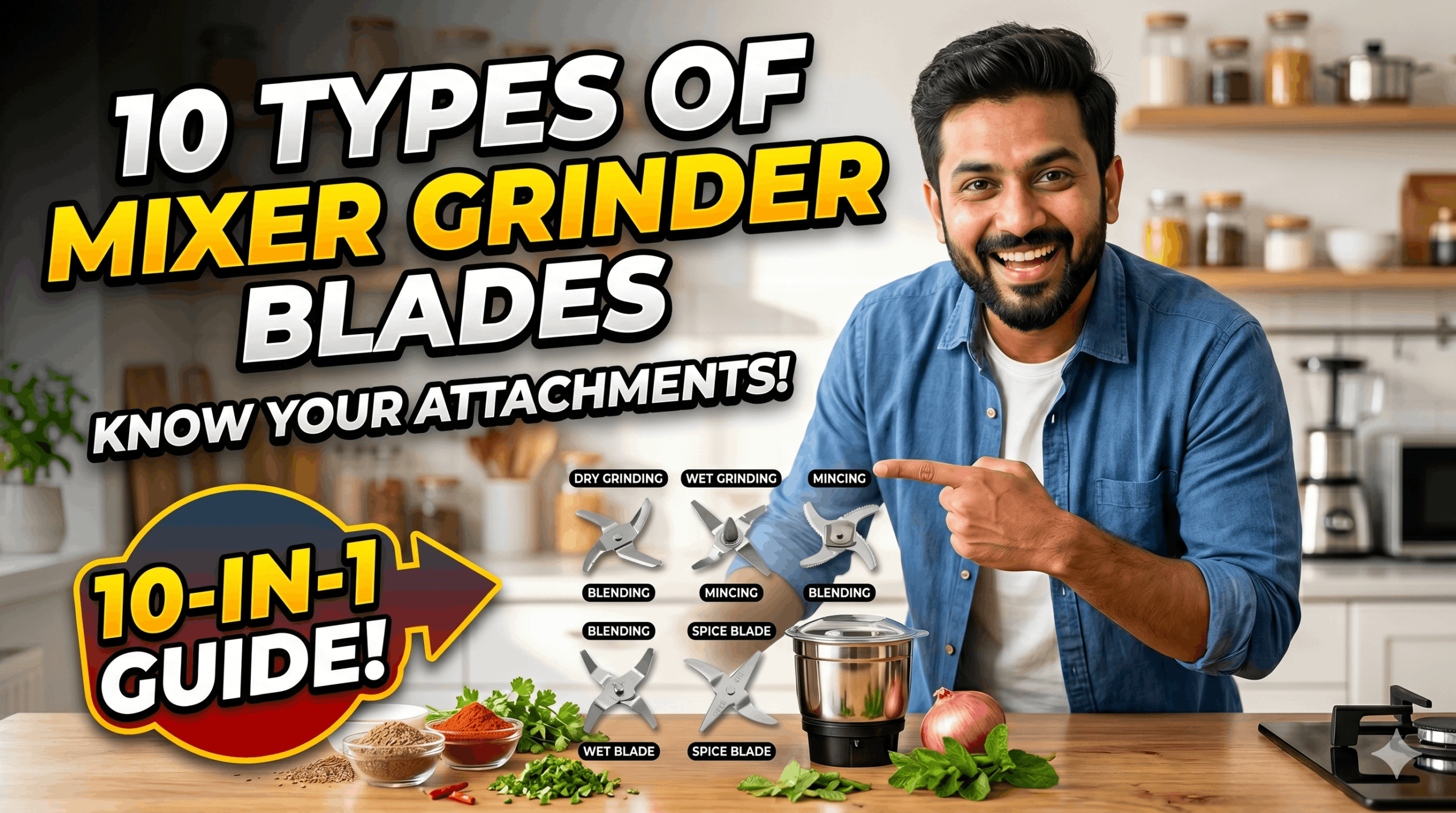 Types of Mixer Grinder blades