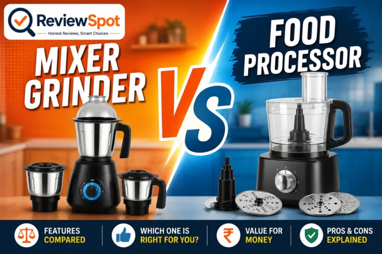 Mixer Grinder vs Food Processor