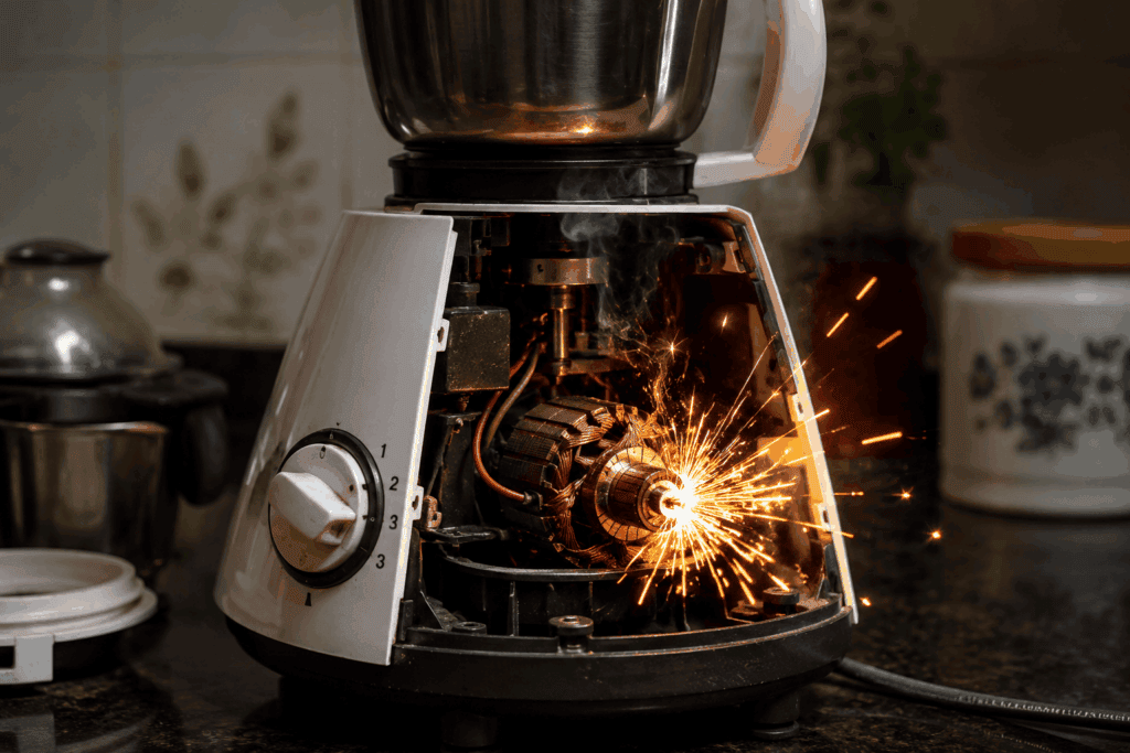 Mixer Grinder Sparking Inside