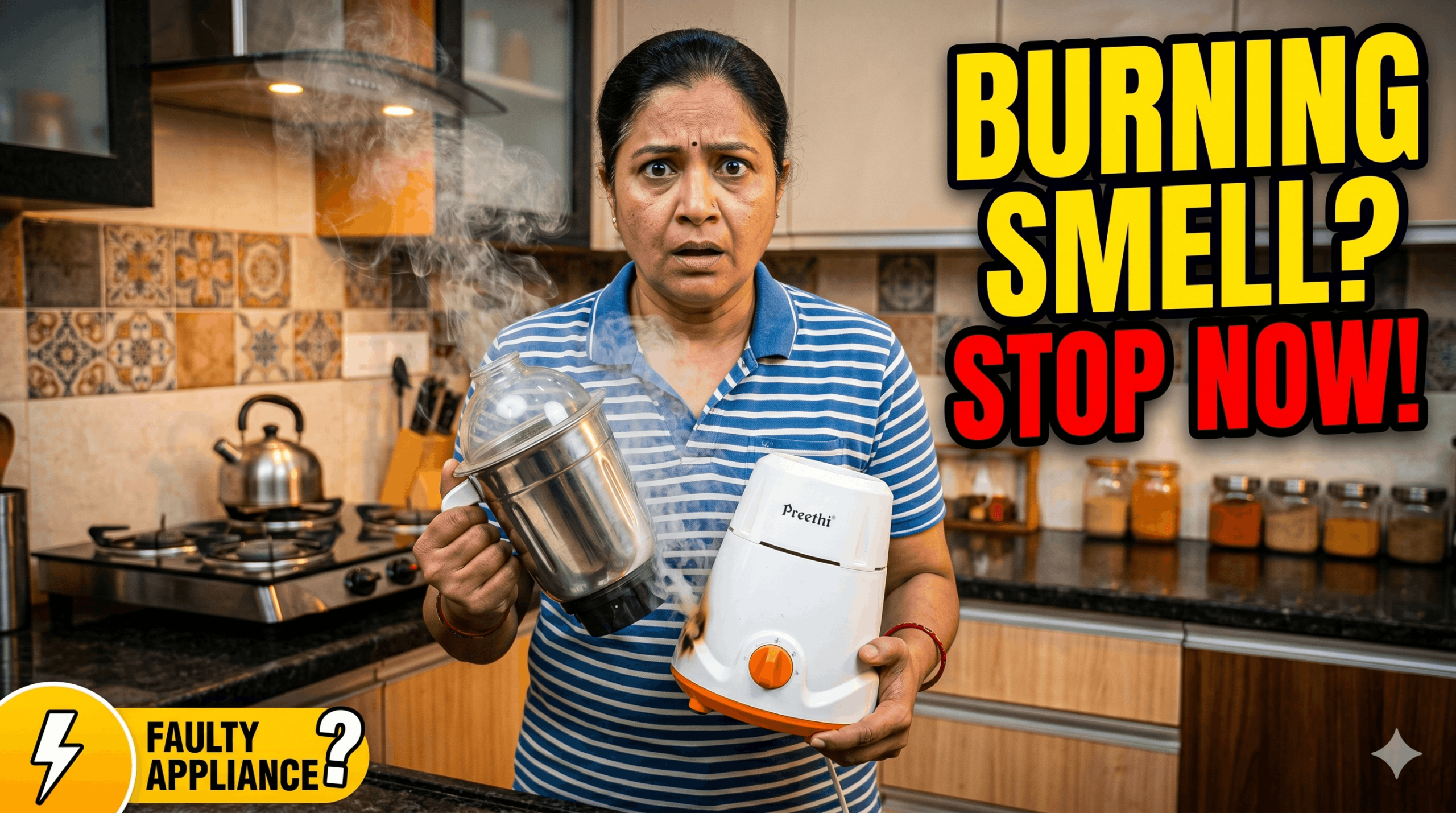 Why Mixer Grinder Smells Like Burning After Few Minutes
