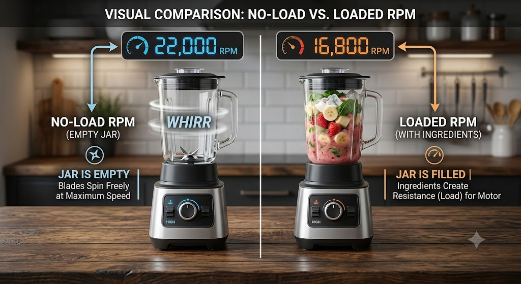 No-load RPM vs loaded RPM