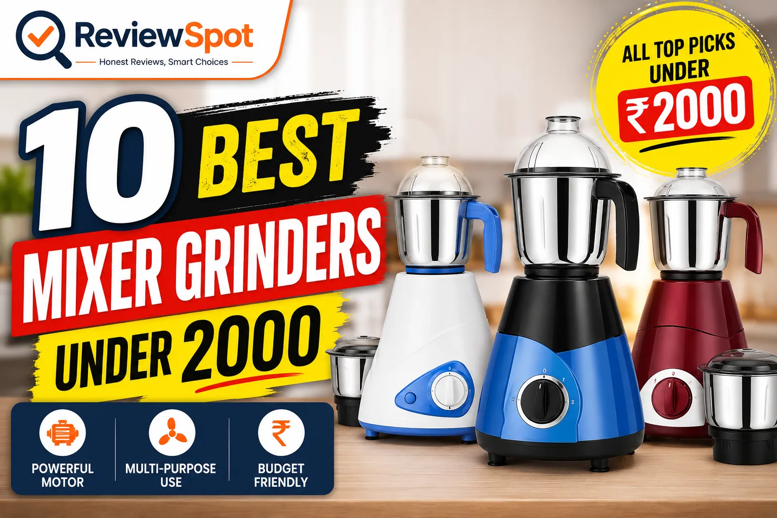 10 Best Mixer Grinders Under 2000