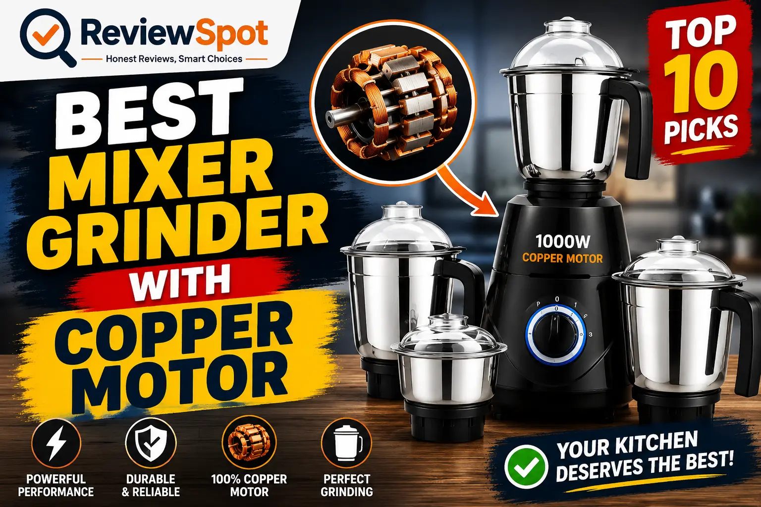 Best Mixer Grinder with Copper Motor