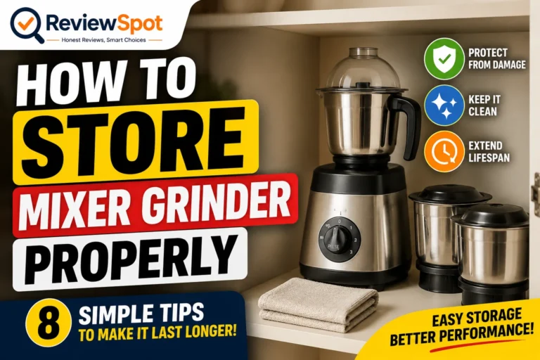 Store Mixer Grinder Properly