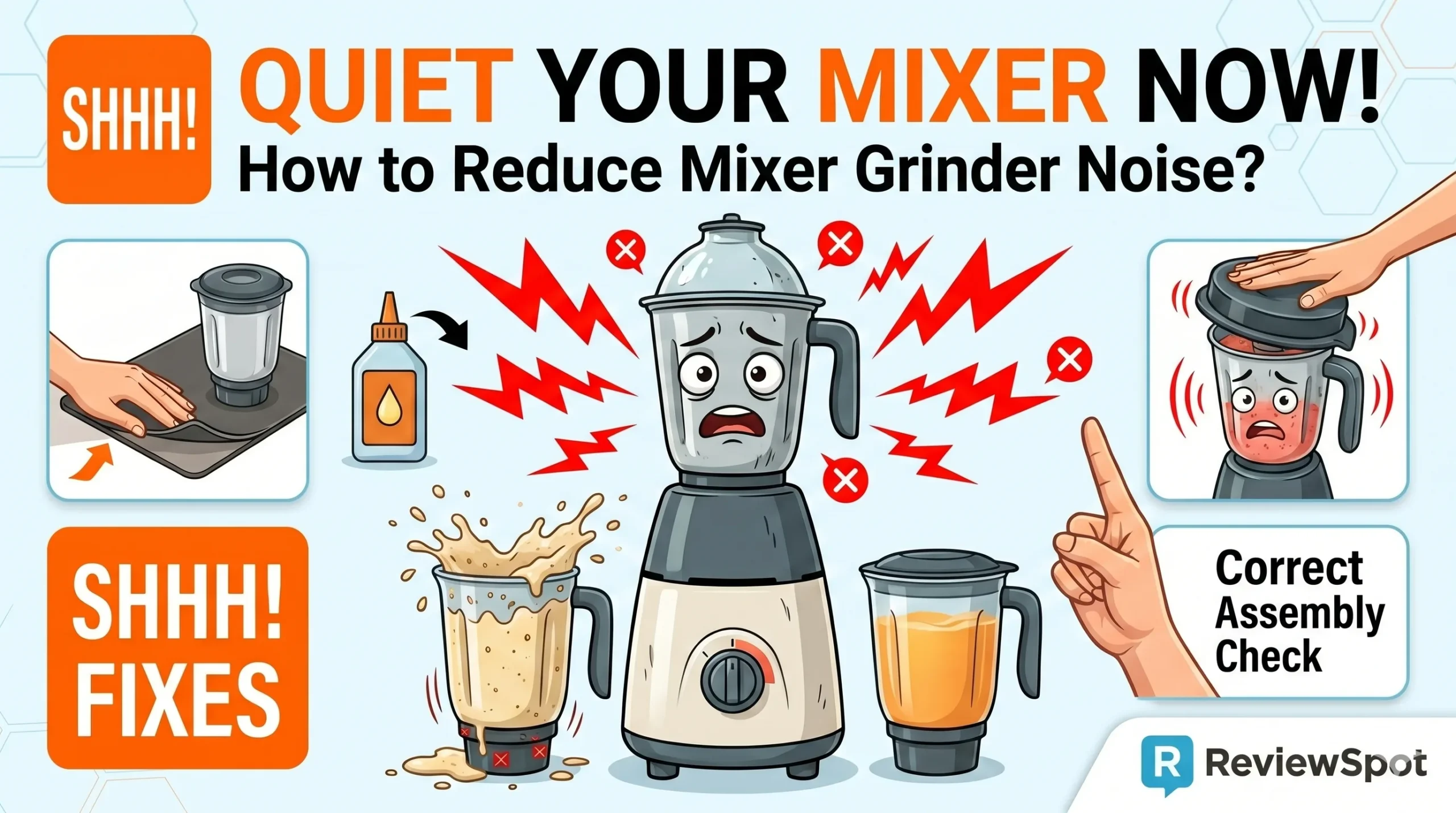 How to Reduce Mixer Grinder Noise