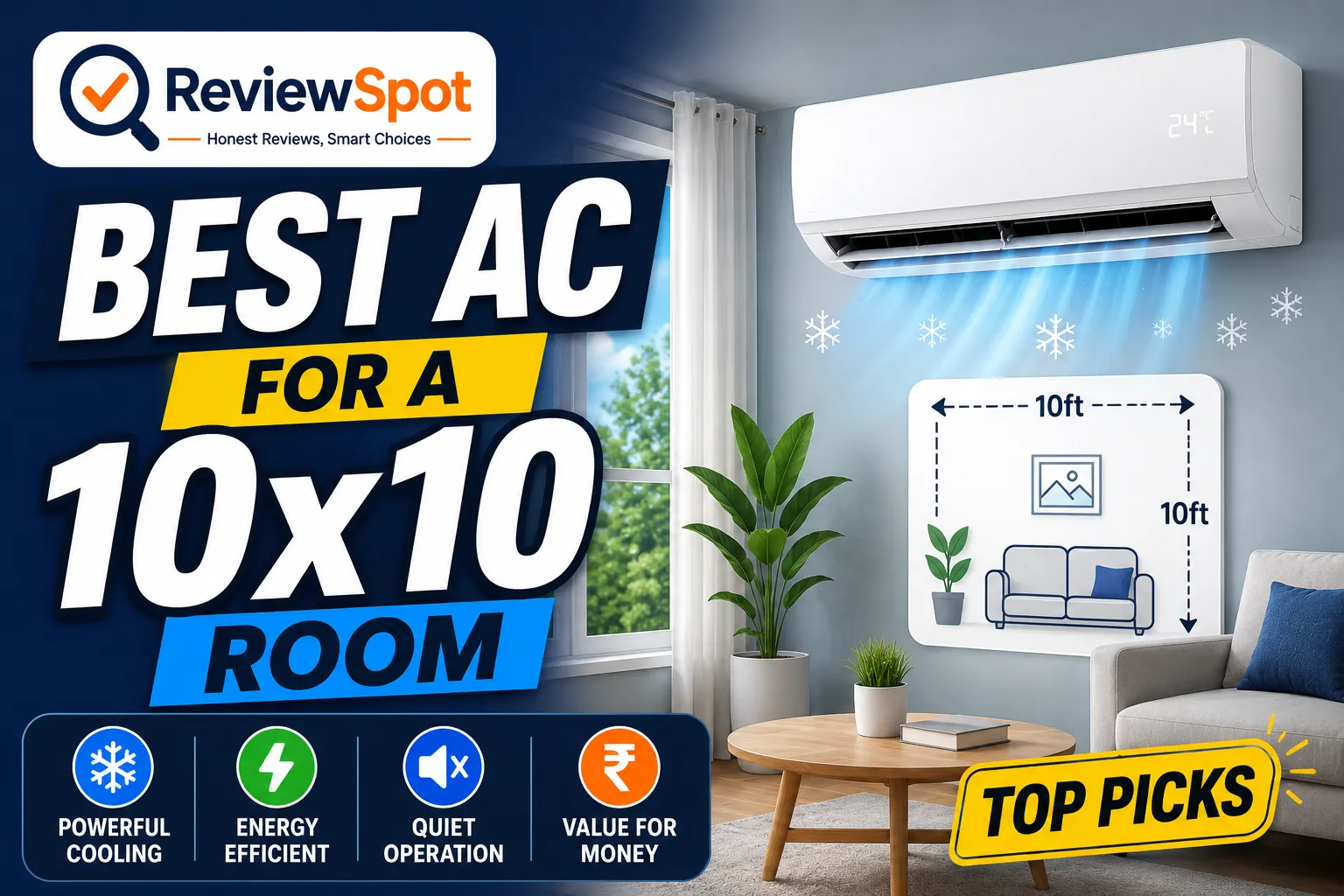 Best AC for 10x10 Room