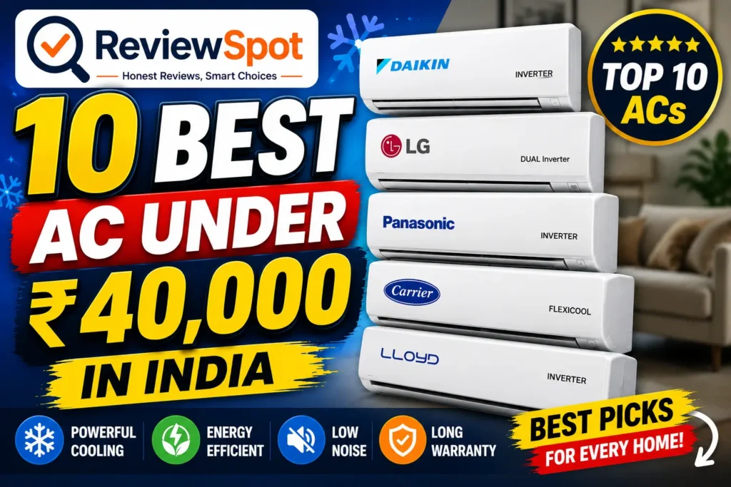 10 Best AC Under ₹40000 in India 2026 – Top Inverter Air Conditioners for Every Home