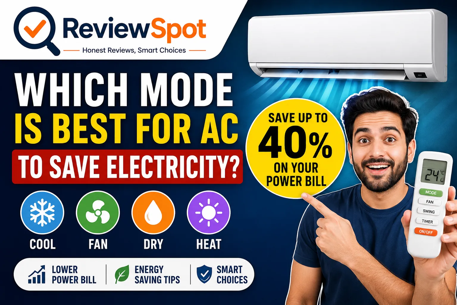 Which Mode is Best for AC to Save Electricity