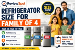 Refrigerator Size for Family of 4
