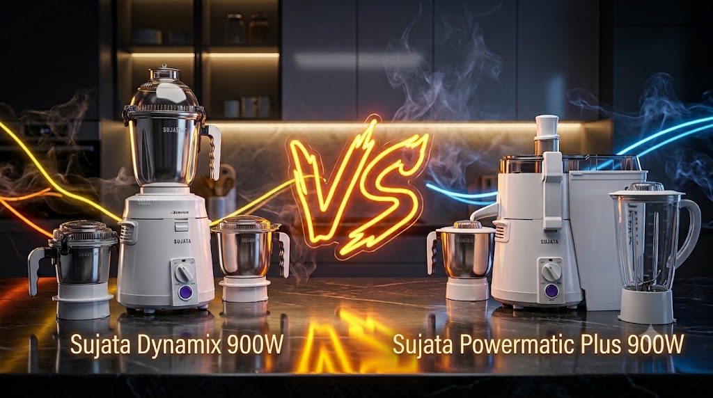 Sujata Dynamix vs Powermatic Plus: Which 900W Mixer Grinder Is Better?