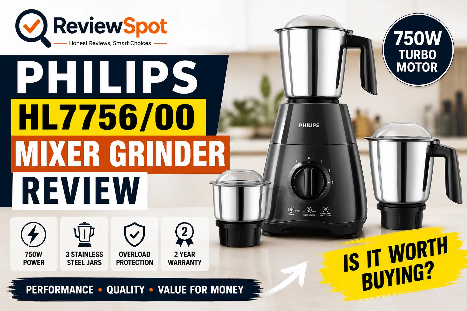 Philips HL7756/00 Mixer Grinder Review