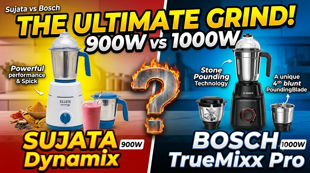 Sujata Dynamix vs Bosch TrueMixx Pro
