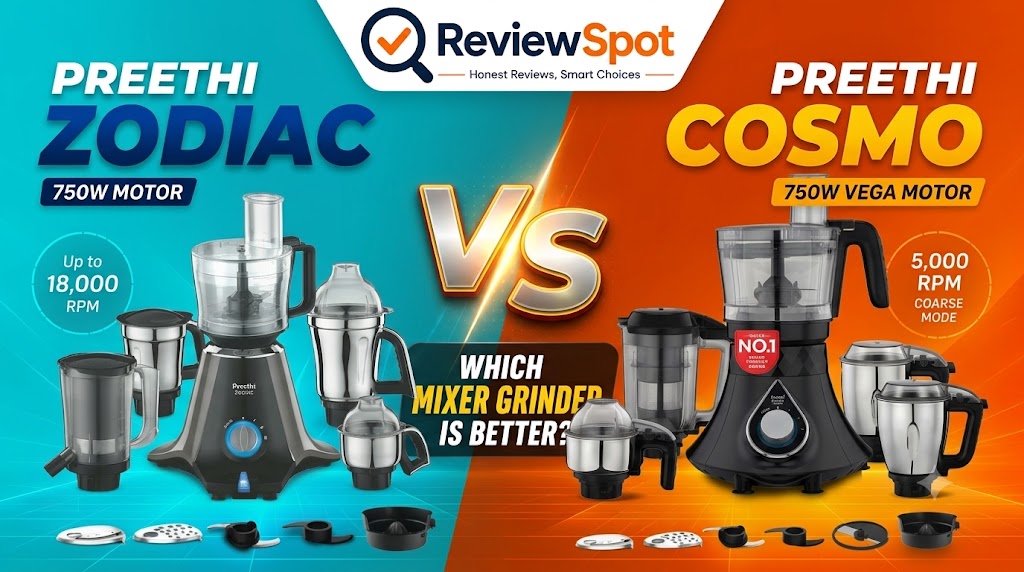 Preethi Zodiac vs Cosmo Mixer Grinder: Which one Is Better?