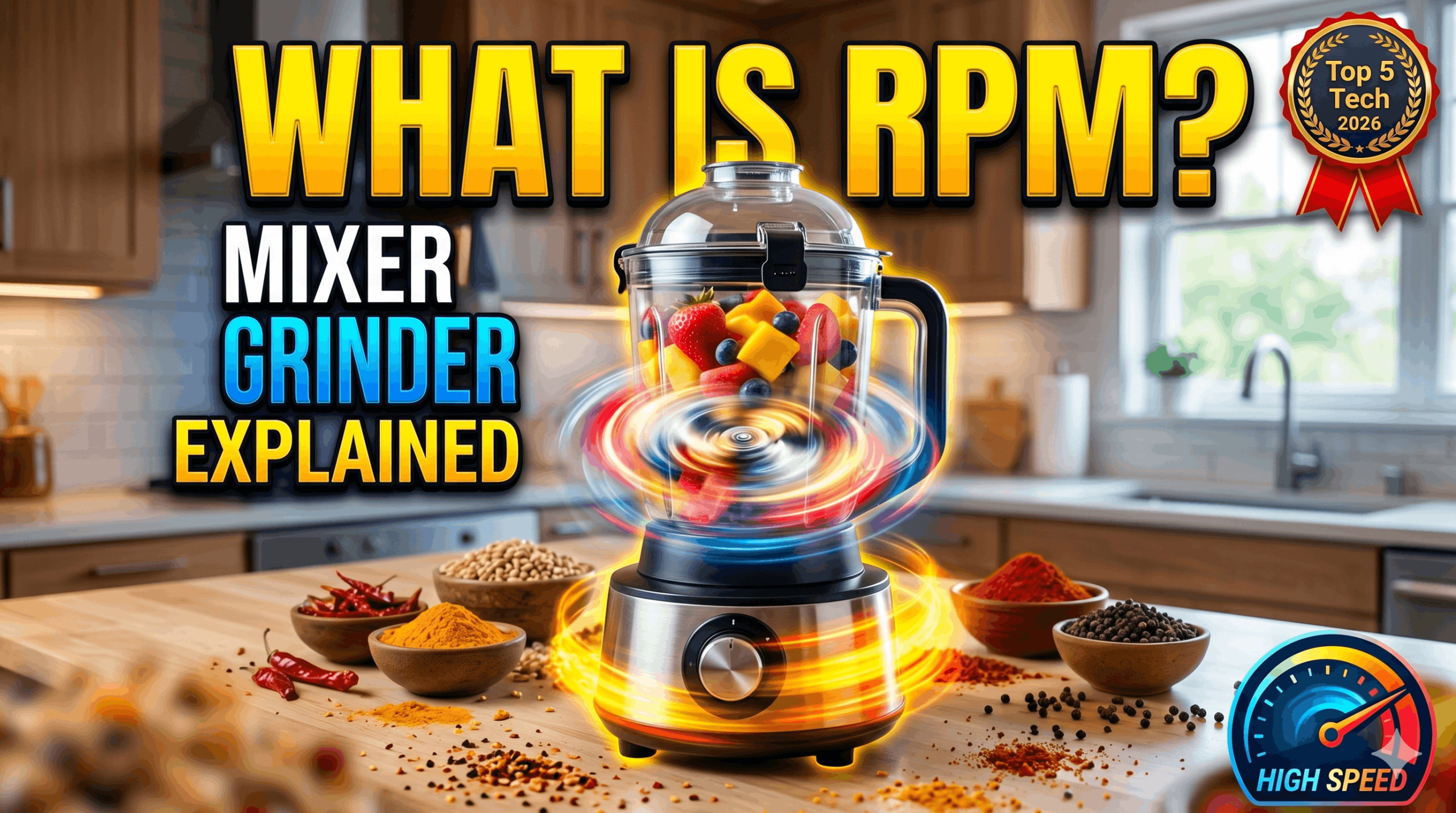 What is RPM in Mixer Grinders
