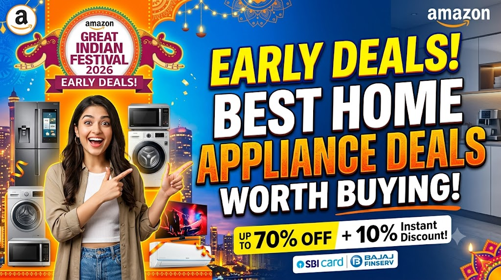 Amazon Great Indian Festival Early Deals 2026: Best Home Appliance Deals Worth Buying