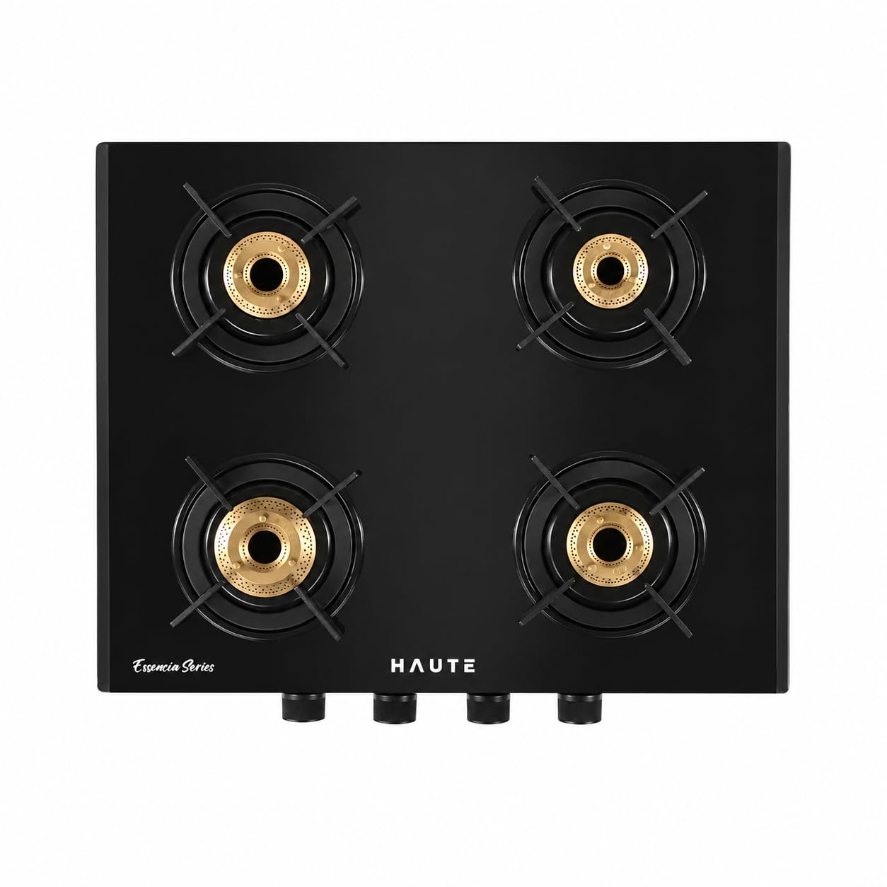 Haute Essencia Series All Black 4 Burner Gas Stove